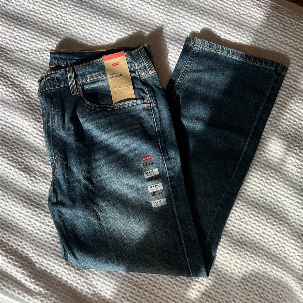 Levi's Men's Dark Blue Straight Jeans